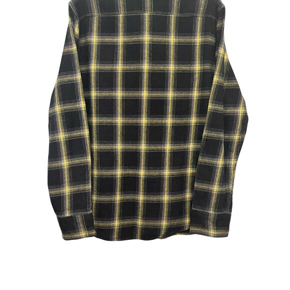 Abound Button-Up Long Sleeve Shirt Plaid Pattern Black Yellow Men's Medium NWOT - Picture 6 of 8